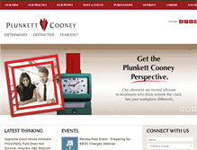 Tablet Screenshot of plunkettcooney.com